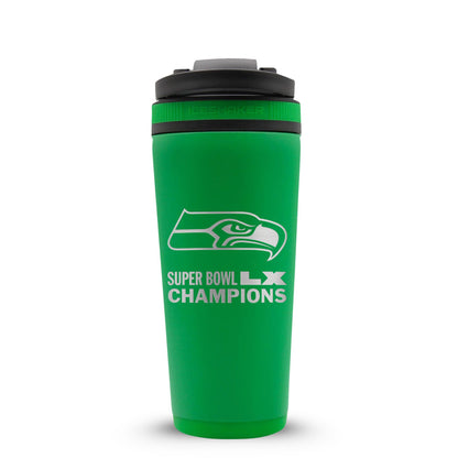 Seattle Seahawks Superbowl LX Champions 26oz Ice Shaker - Angler's Pro Tackle & Outdoors