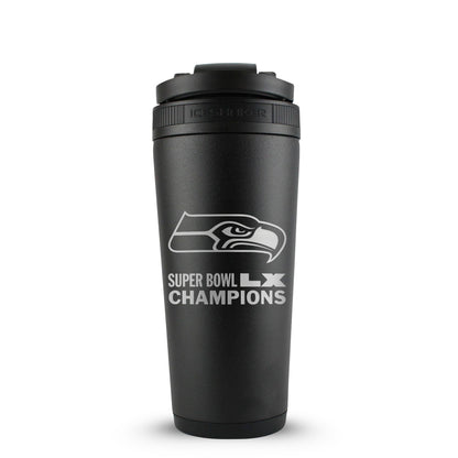Seattle Seahawks Superbowl LX Champions 26oz Ice Shaker - Angler's Pro Tackle & Outdoors