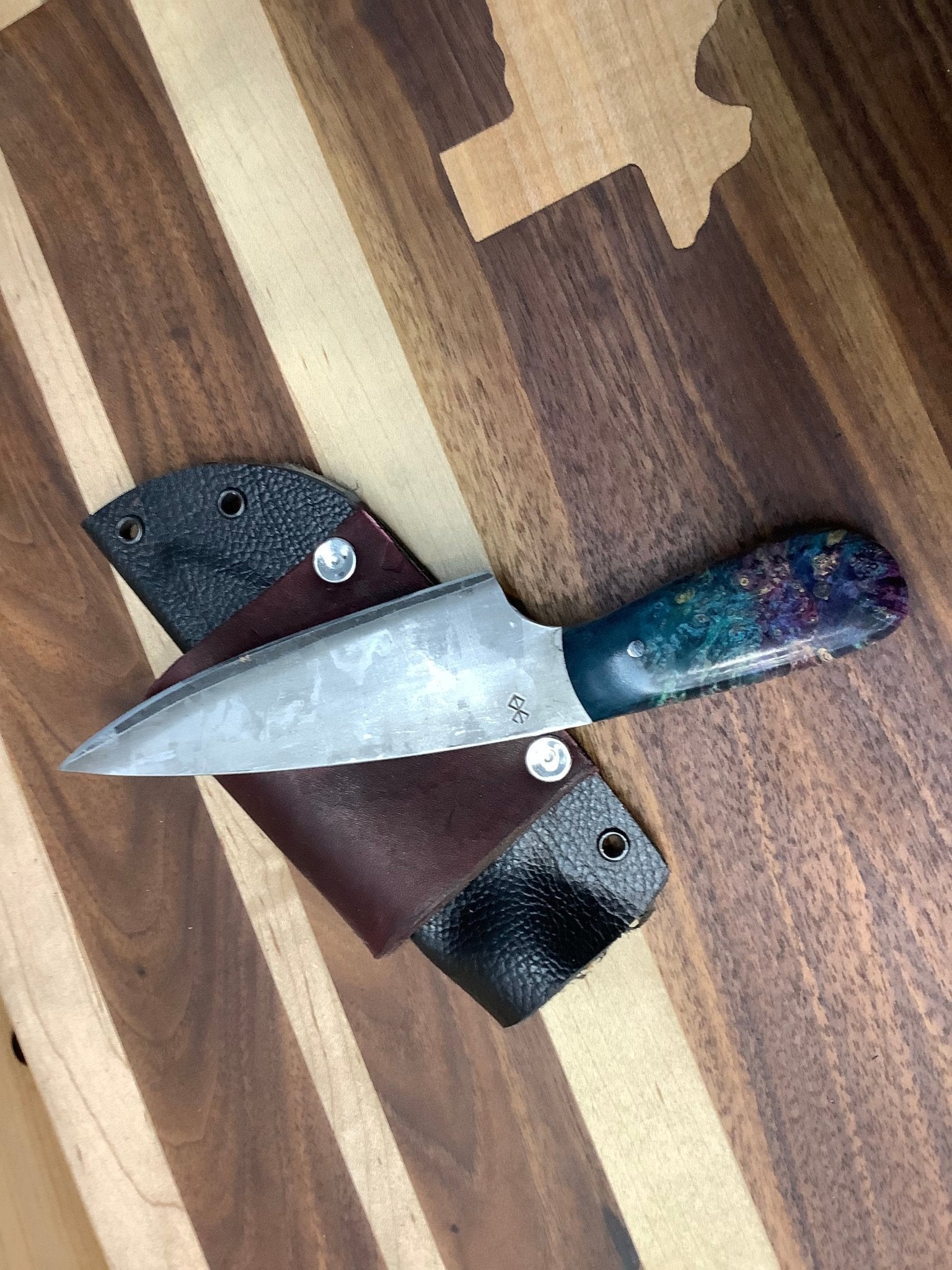 Serenity Knives Houston - Double dyed Box Elder EDC - Angler's Pro Tackle & Outdoors