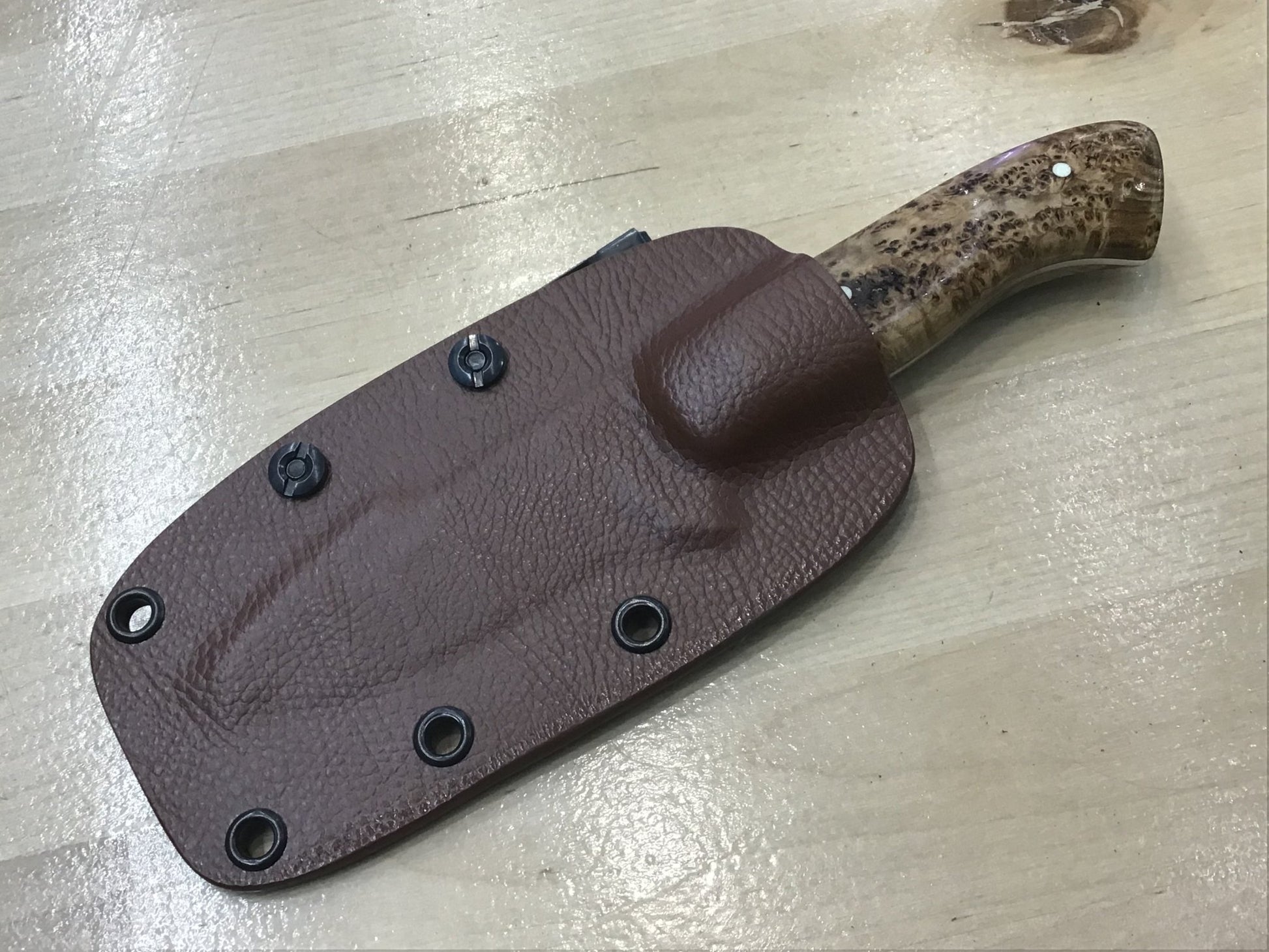 Serenity Knives Houston - Harpoon Drop Point Hunter in CPM154 Black Ash Burl Handle - Angler's Pro Tackle & Outdoors