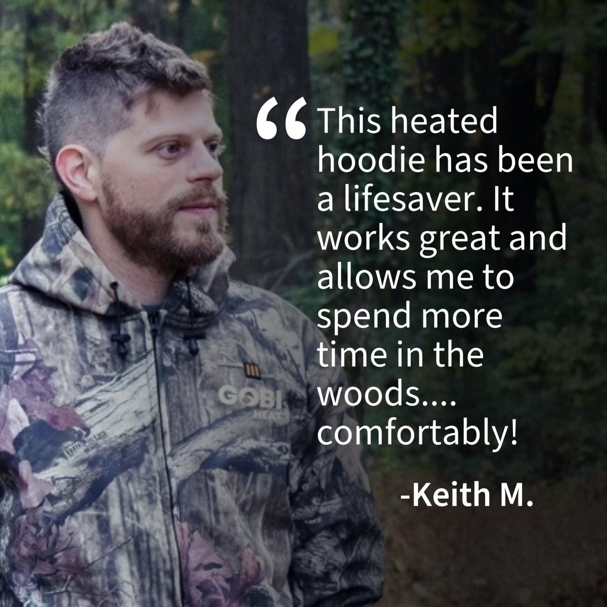 Gobi Heat Shadow Men's Heated Hunting Hoodie - Camo