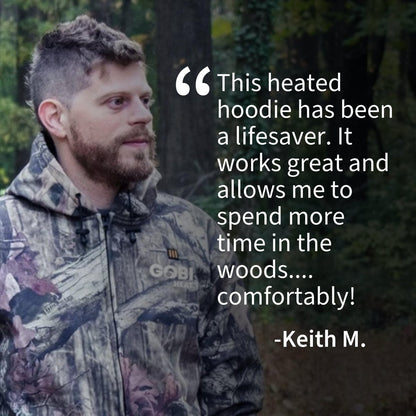 Gobi Heat Shadow Men's Heated Hunting Hoodie - Camo