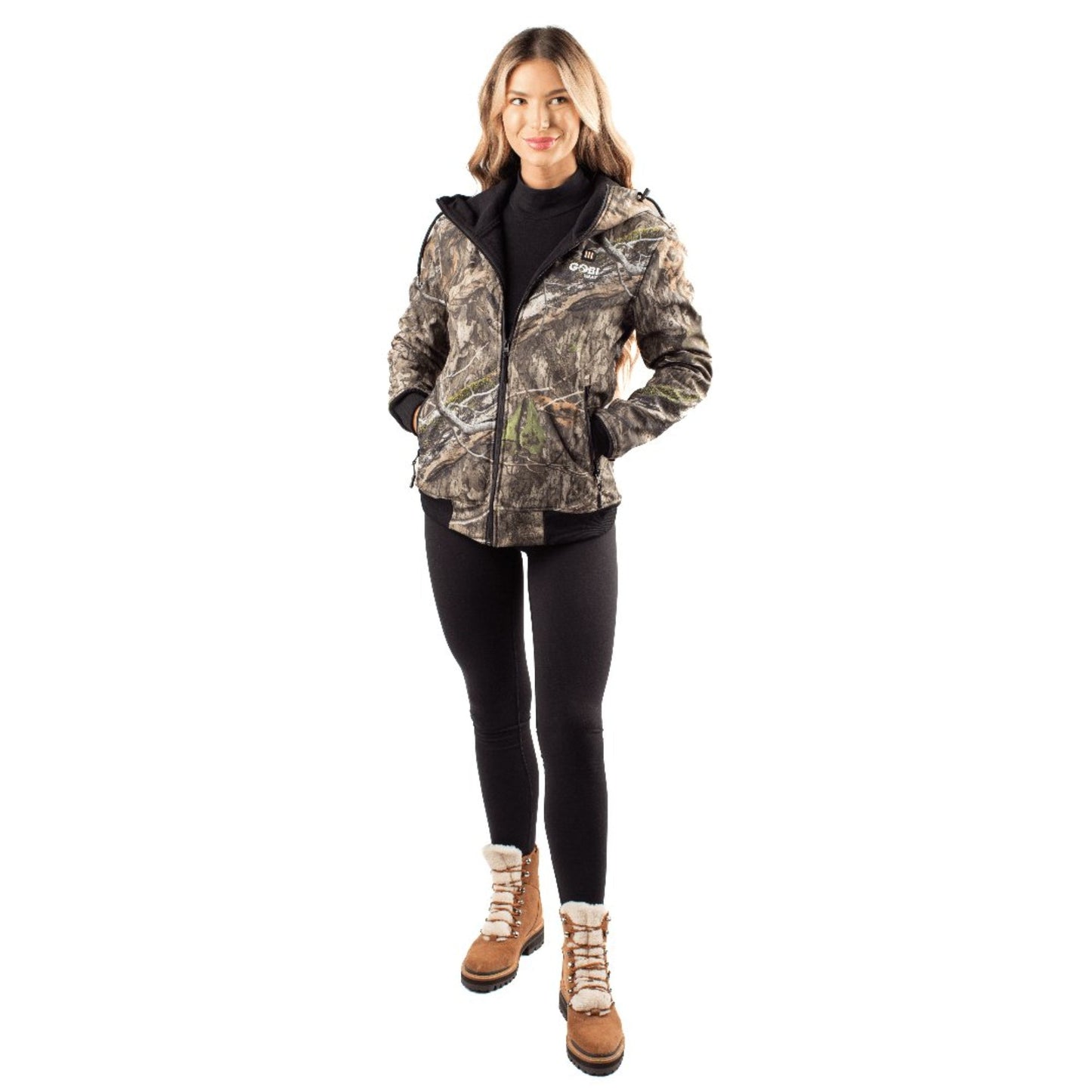 Gobi Heat Shadow Women's Heated Hunting Hoodie - Camo