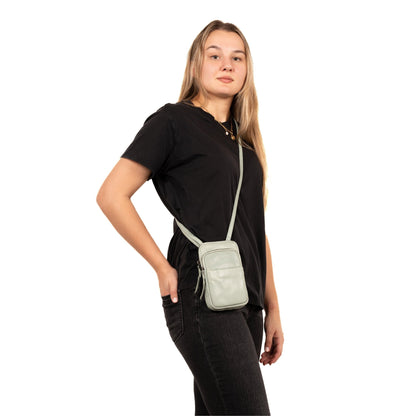 Shay Leather RFID Crossbody by Lady Conceal for Tasers and Pepper Spray - Angler's Pro Tackle & Outdoors