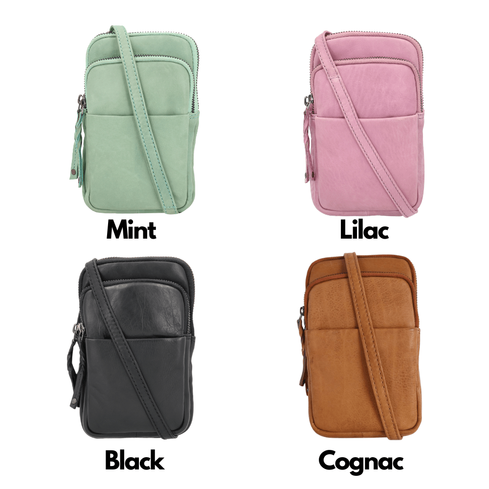 Shay Leather RFID Crossbody by Lady Conceal for Tasers and Pepper Spray - Angler's Pro Tackle & Outdoors