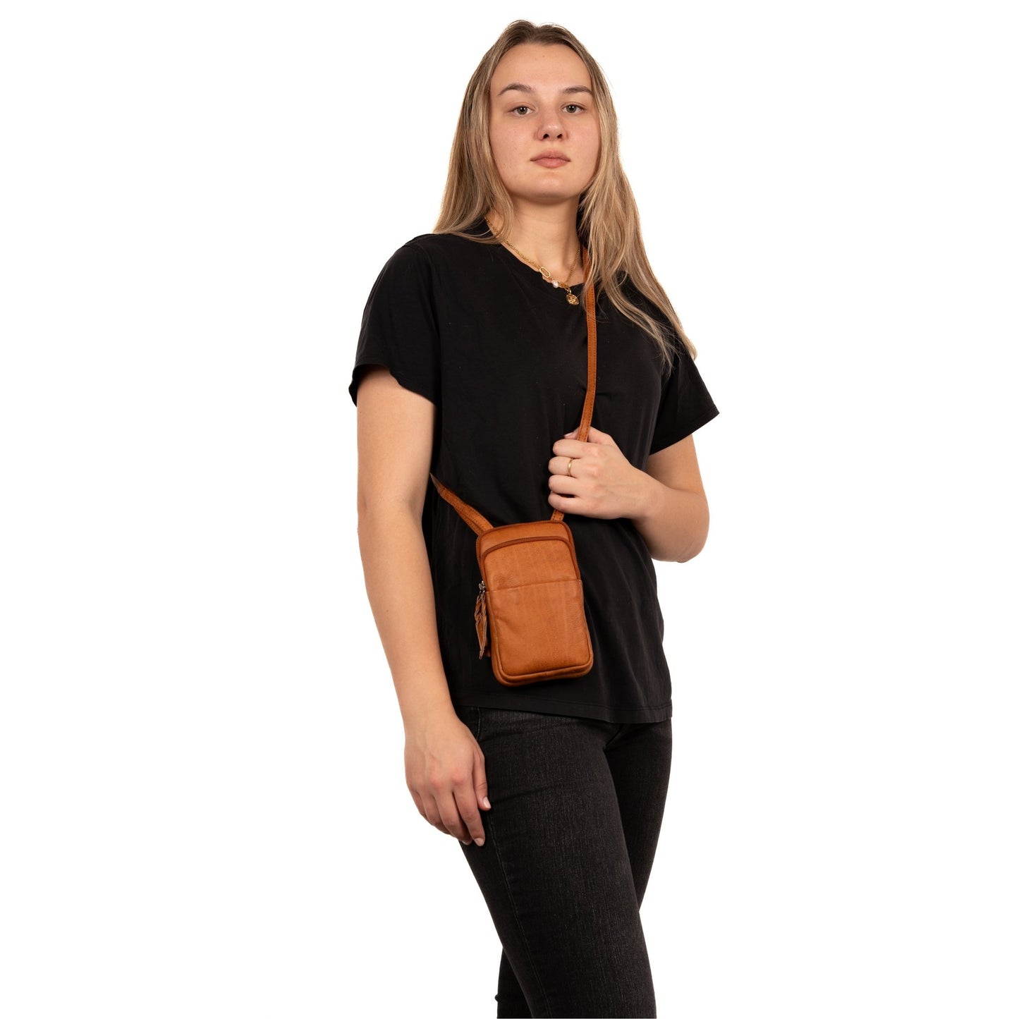 Shay Leather RFID Crossbody by Lady Conceal for Tasers and Pepper Spray - Angler's Pro Tackle & Outdoors