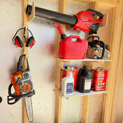 HangThis Up - Miscellaneous Organizer Hook, Storage shed, Yard Shed Organization System, Yard Tool Rack