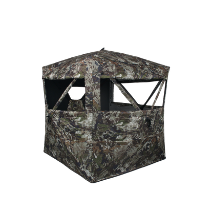 ShedOFF Waterproof 4 SIdes 270 Degree See Through Hunting Blind 2 - 3 Person Forest Camo - Angler's Pro Tackle & Outdoors