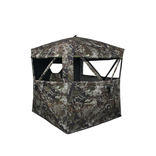 ShedOFF Waterproof 4 SIdes 270 Degree See Through Hunting Blind 2 - 3 Person Forest Camo - Angler's Pro Tackle & Outdoors