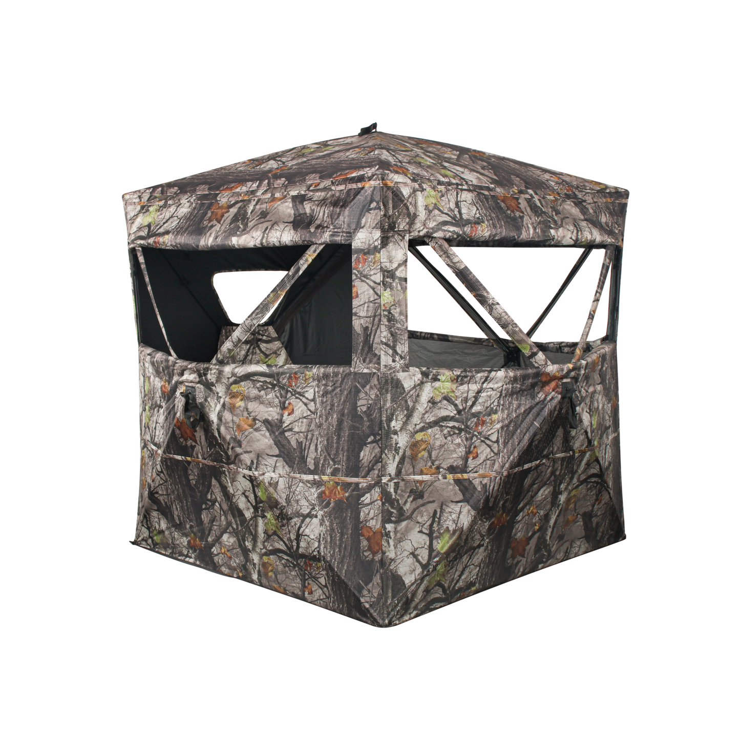 ShedOFF Waterproof 4 SIdes 270 Degree See Through Hunting Blind 2 - 3 Person Tree Camo - Angler's Pro Tackle & Outdoors