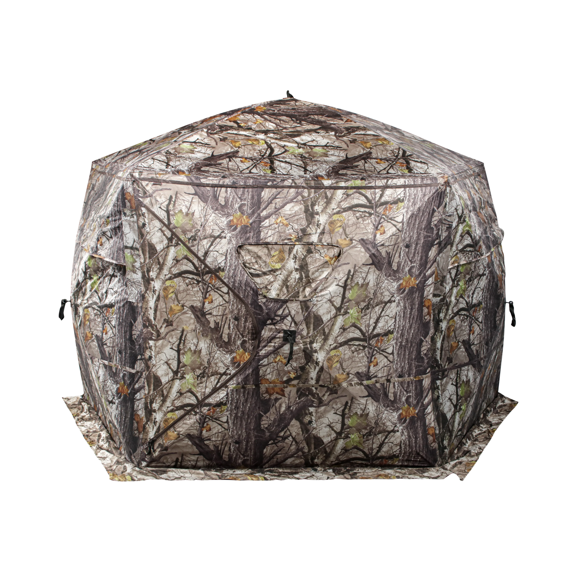 ShedOFF Waterproof 5 Sides 288 Degree See Through Hunting Blind 2 - 4 Person Tree Camo - Angler's Pro Tackle & Outdoors