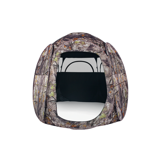 ShedOFF Waterproof Roundness 6 Sides 300 Degree See Through Hunting Blind 1 - 3 Person Tree Camo - Angler's Pro Tackle & Outdoors