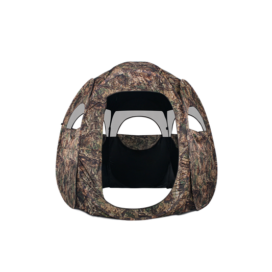 ShedOFF Waterproof Roundness 6 Sides 300 Degree See Through Hunting Blind 1 - 3 Person Veil Camo - Angler's Pro Tackle & Outdoors