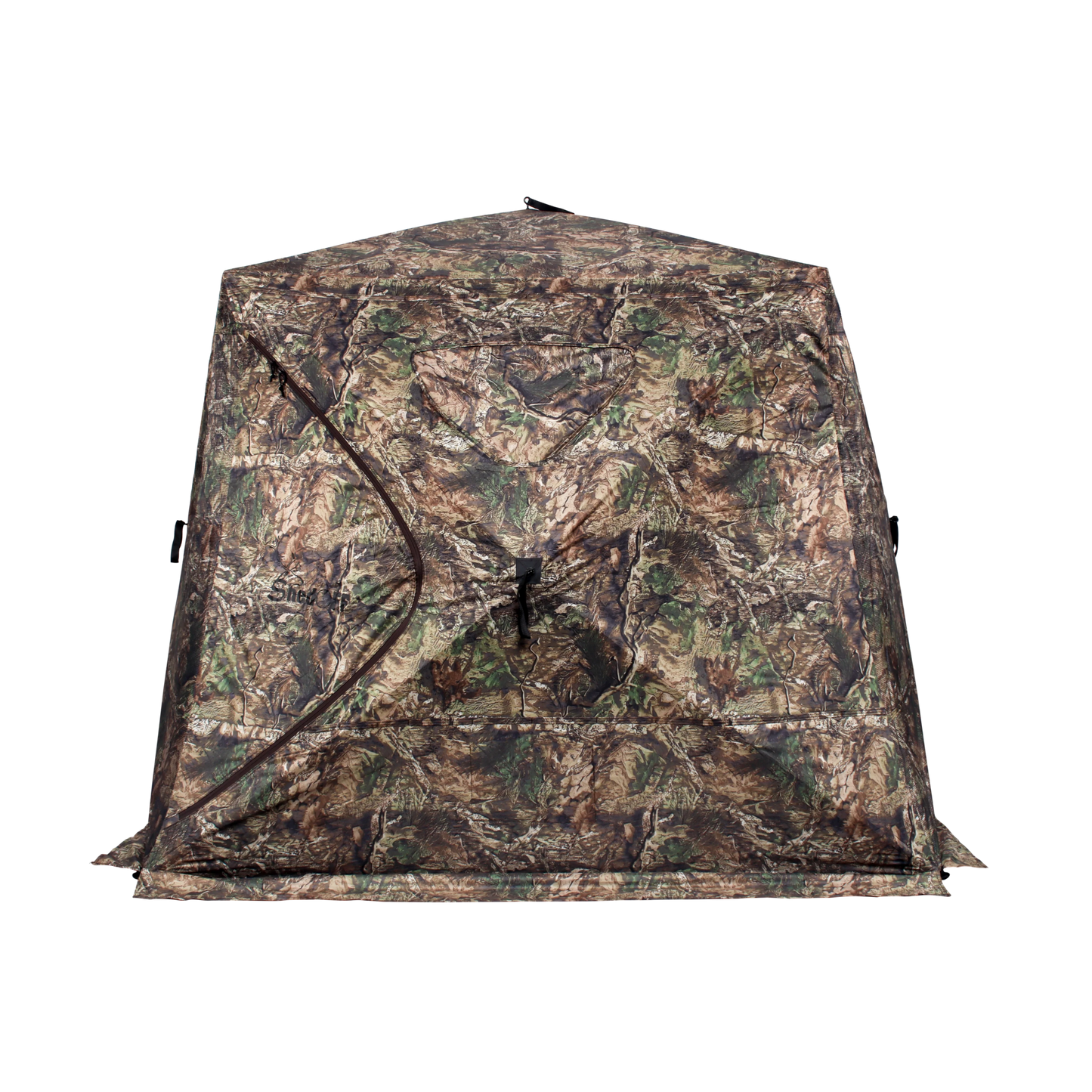 ShedOFF Wide Bottom Waterproof 4 Sides 270 Degree See Through Hunting Blind 2 - 3 Person Veil Camo - Angler's Pro Tackle & Outdoors