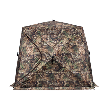 ShedOFF Wide Bottom Waterproof 4 Sides 270 Degree See Through Hunting Blind 2 - 3 Person Veil Camo - Angler's Pro Tackle & Outdoors