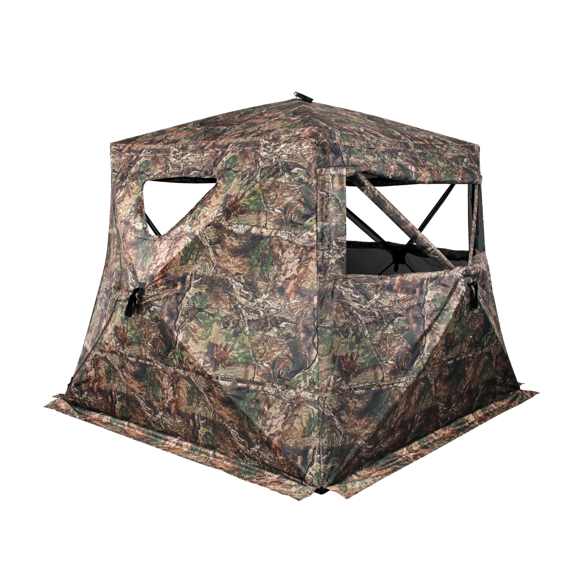 ShedOFF Wide Bottom Waterproof 4 Sides 270 Degree See Through Hunting Blind 2 - 3 Person Veil Camo - Angler's Pro Tackle & Outdoors