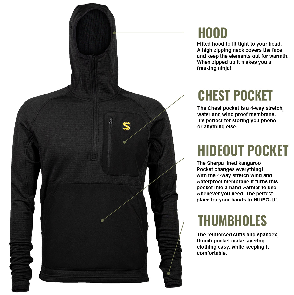 SheepFeet Outdoors Hideout Hoodie - Angler's Pro Tackle & Outdoors