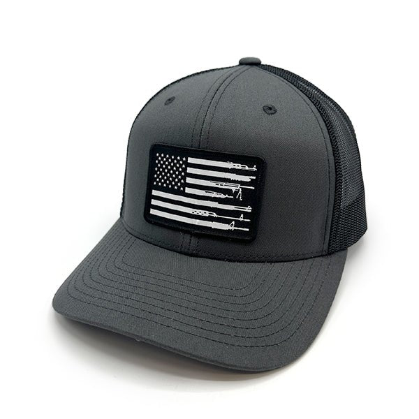 Shield Republic Firearm Flag Woven Patch Hat - Angler's Pro Tackle & Outdoors