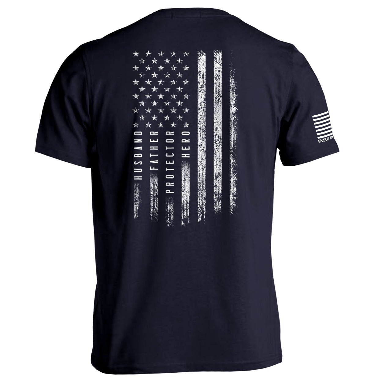 Shield Republic Husband Father Protector Hero American Flag - Angler's Pro Tackle & Outdoors