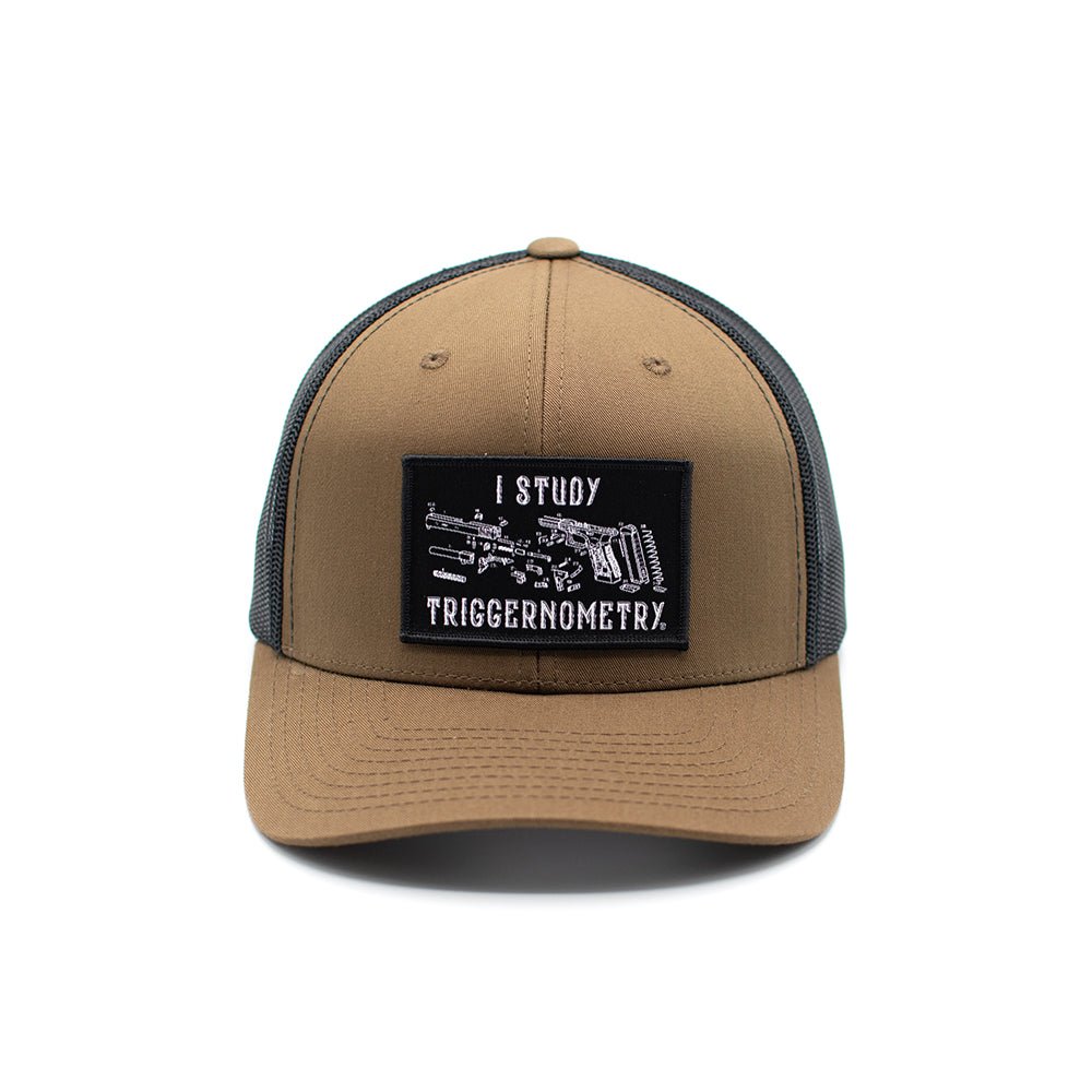 Shield Republic I Study Triggernometry Woven Patch Hat - Angler's Pro Tackle & Outdoors