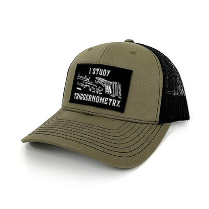 Shield Republic I Study Triggernometry Woven Patch Hat - Angler's Pro Tackle & Outdoors