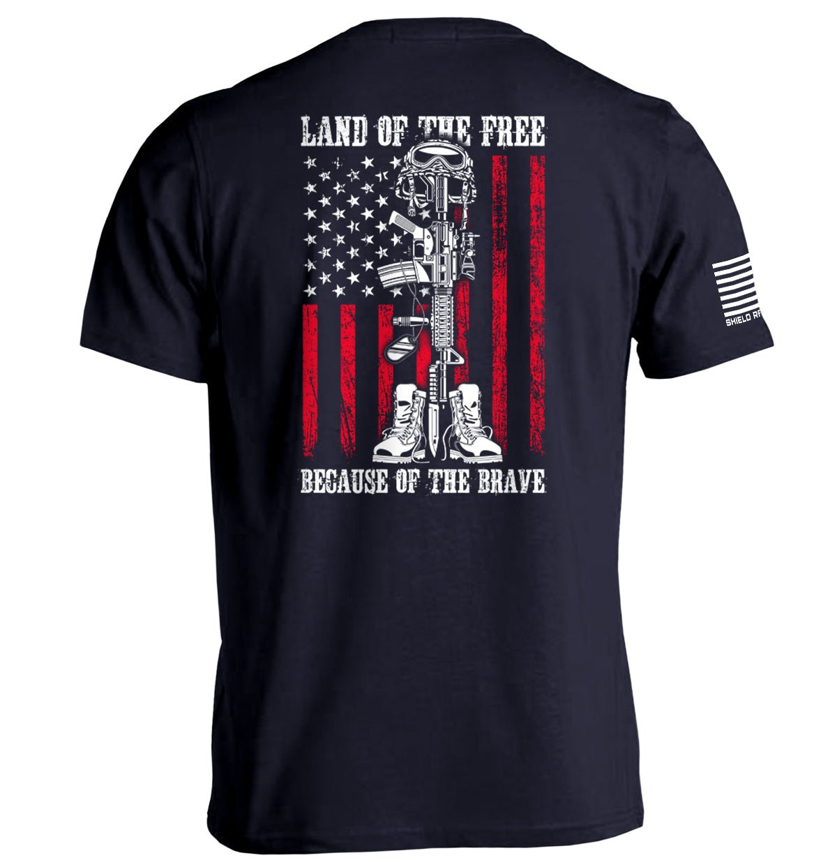 Shield Republic Land of the Free because of the Brave - Angler's Pro Tackle & Outdoors