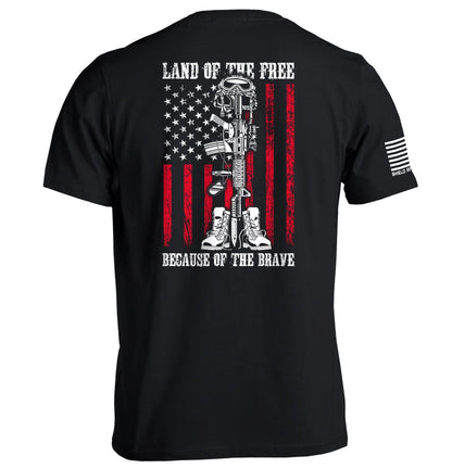 Shield Republic Land of the Free because of the Brave - Angler's Pro Tackle & Outdoors