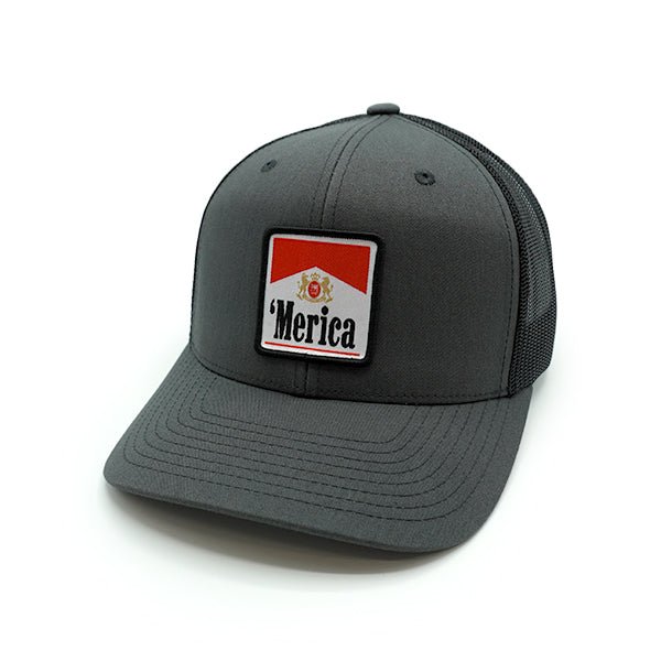 Shield Republic 'Merica, Carton Full of Freedom Woven Patch Hat - Angler's Pro Tackle & Outdoors