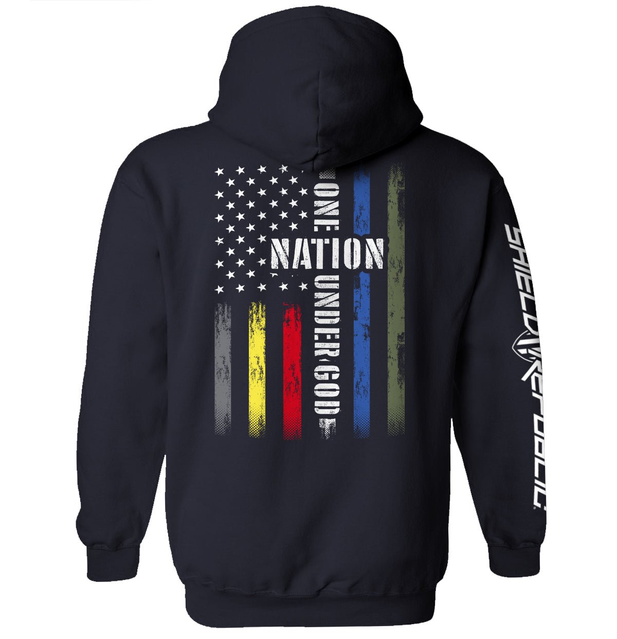 Shield Republic One Nation Under God First Responder Flag - Angler's Pro Tackle & Outdoors