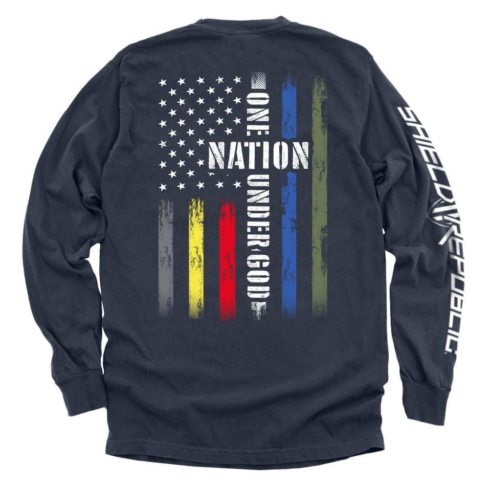 Shield Republic One Nation Under God First Responder Flag - Angler's Pro Tackle & Outdoors