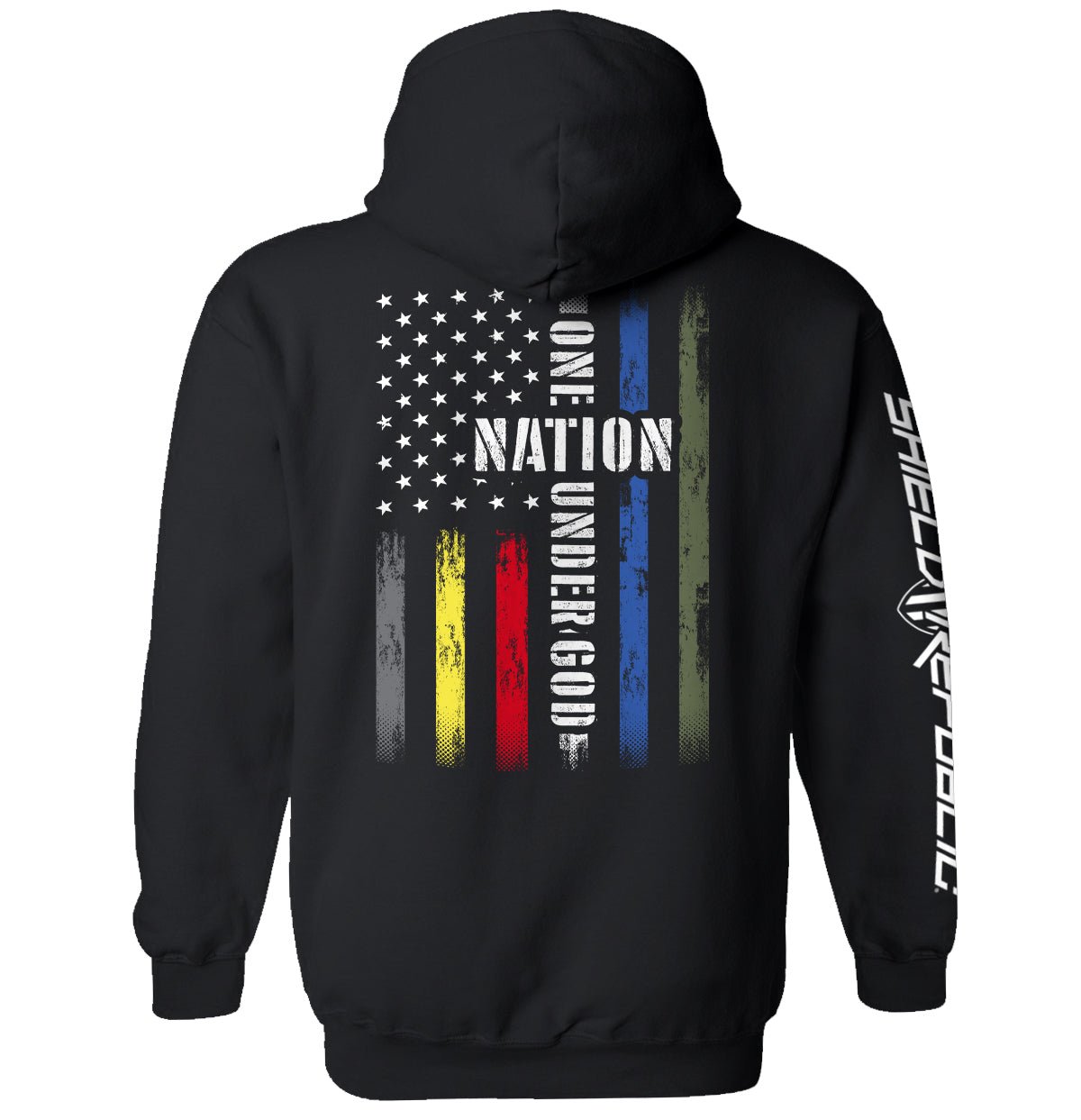 Shield Republic One Nation Under God First Responder Flag - Angler's Pro Tackle & Outdoors