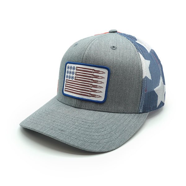 Shield Republic USA Bullet Flag Woven Patch Hat - Angler's Pro Tackle & Outdoors