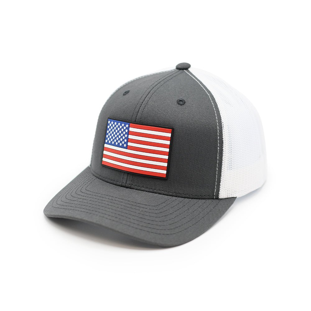 Shield Republic USA Flag PVC Patch Hat - Angler's Pro Tackle & Outdoors