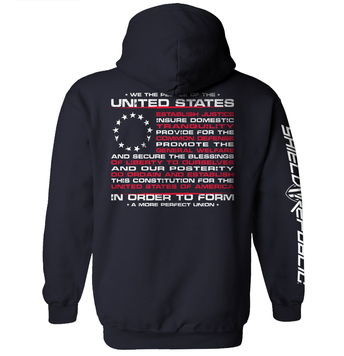 Shield Republic We the People of the United States of America In Order to Form a More Perfect Union - Angler's Pro Tackle & Outdoors