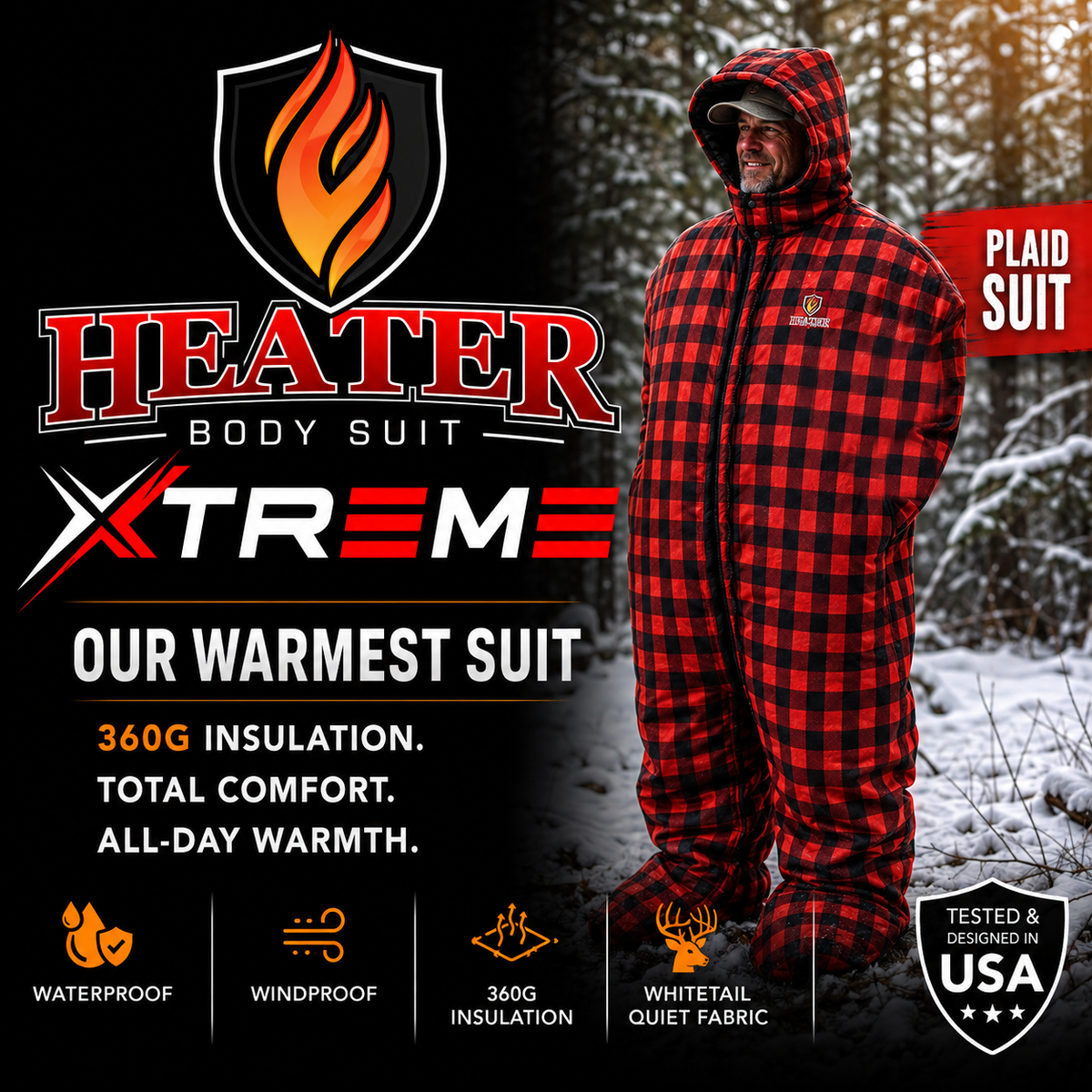 KILLZ Heater Body Suit Xtreme Plaid
