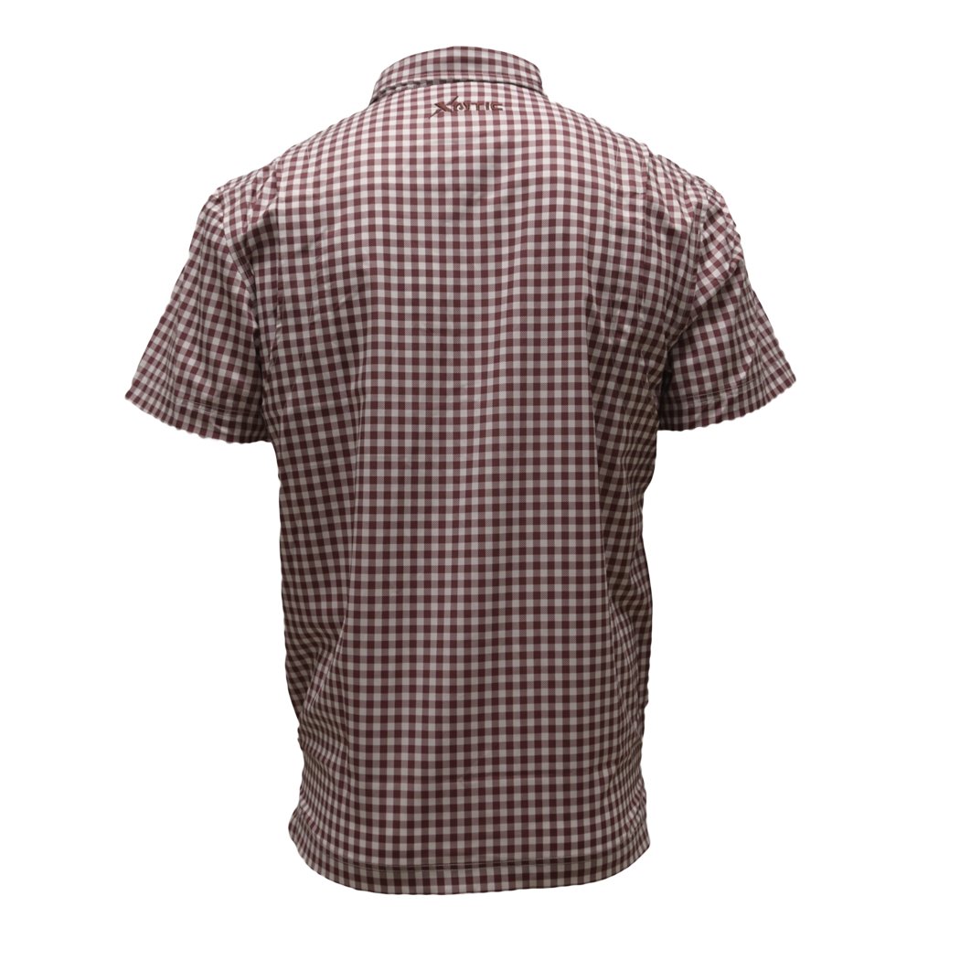 Xotic - Short Sleeve Patterned Lifestyle Button Down w/ REPEL-X