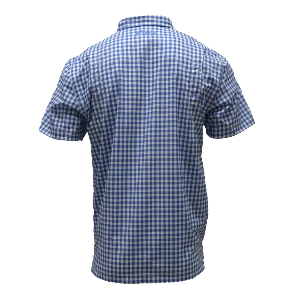 Xotic - Short Sleeve Patterned Lifestyle Button Down w/ REPEL-X