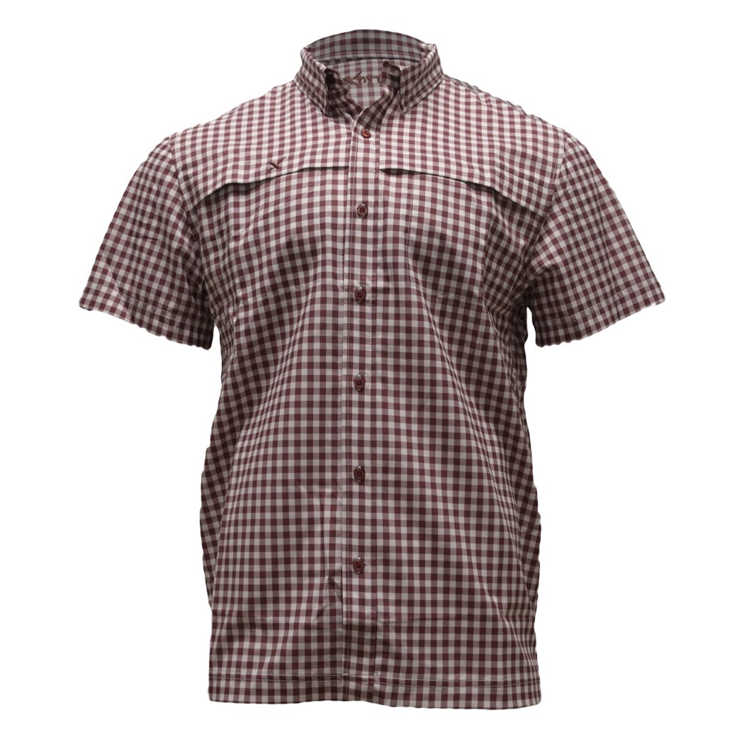 Xotic - Short Sleeve Patterned Lifestyle Button Down w/ REPEL-X
