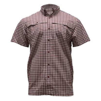 Xotic - Short Sleeve Patterned Lifestyle Button Down w/ REPEL-X