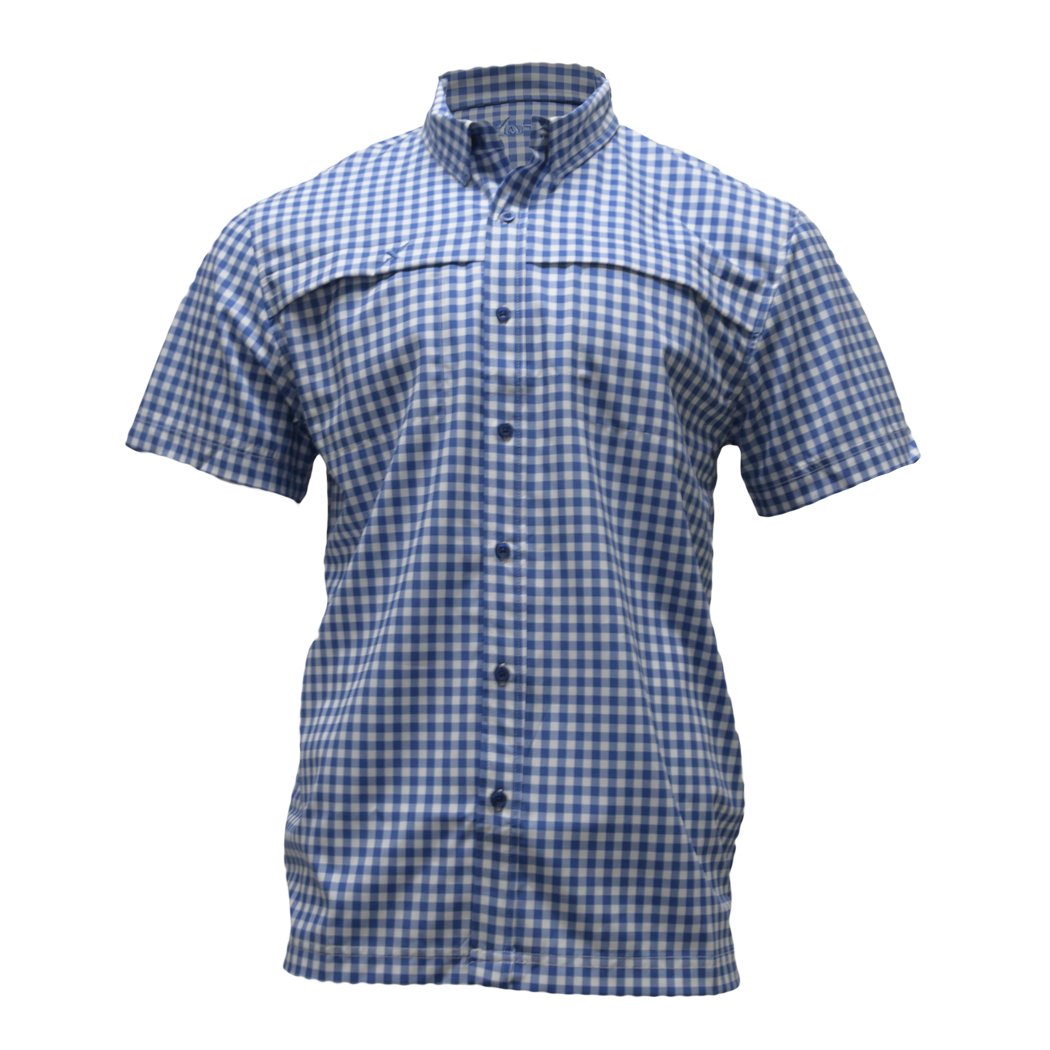Xotic - Short Sleeve Patterned Lifestyle Button Down w/ REPEL-X