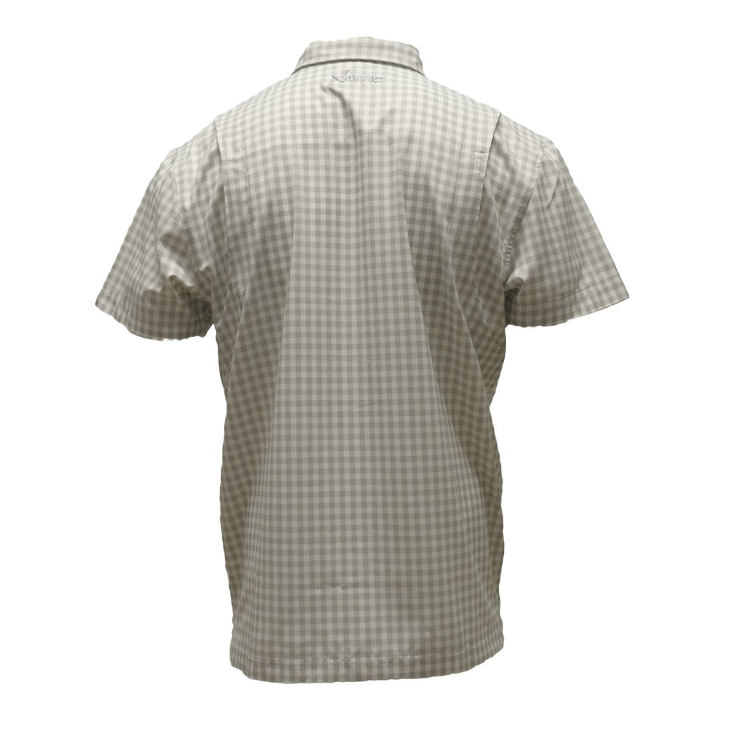 Xotic - Short Sleeve Patterned Lifestyle Button Down w/ REPEL-X
