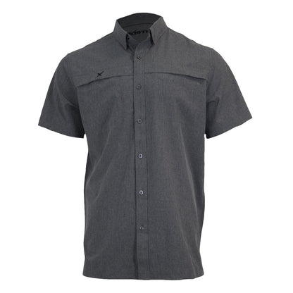 Xotic - Short Sleeve Solid Lifestyle Button Down w/ REPEL-X