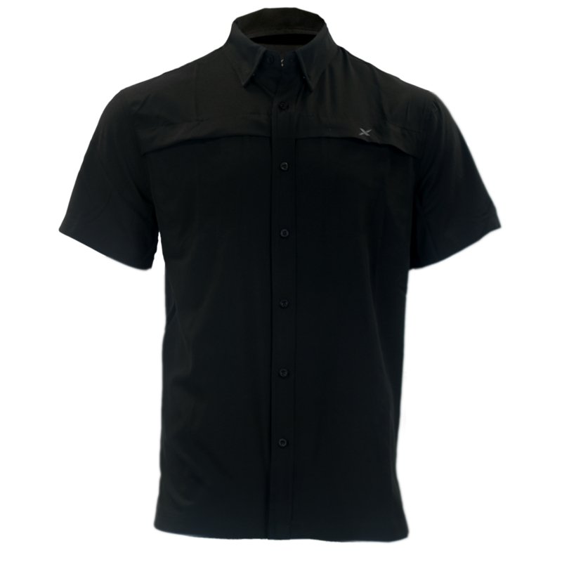 Xotic - Short Sleeve Solid Lifestyle Button Down w/ REPEL-X