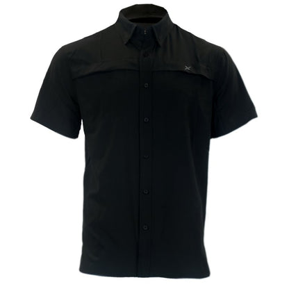 Xotic - Short Sleeve Solid Lifestyle Button Down w/ REPEL-X
