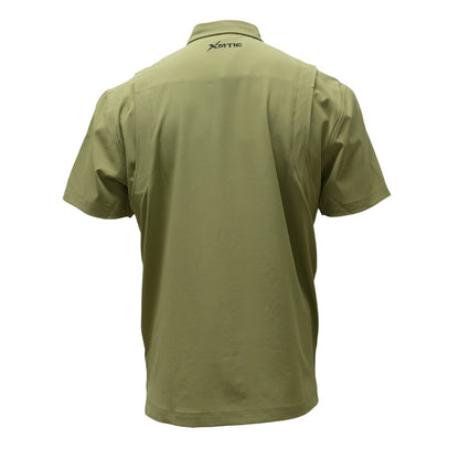 Xotic - Short Sleeve Solid Lifestyle Button Down w/ REPEL-X