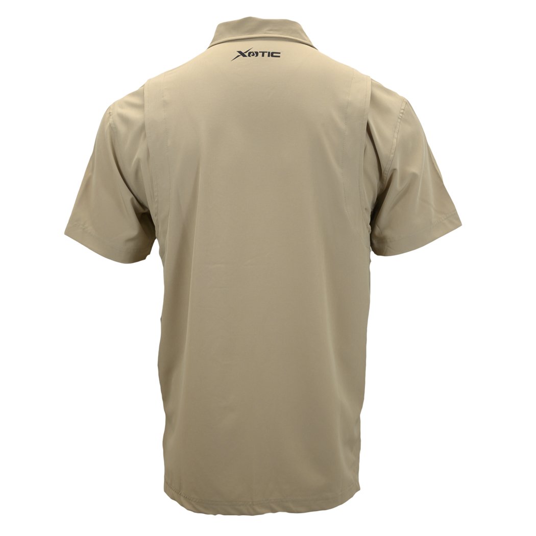 Xotic - Short Sleeve Solid Lifestyle Button Down w/ REPEL-X