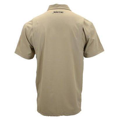 Xotic - Short Sleeve Solid Lifestyle Button Down w/ REPEL-X