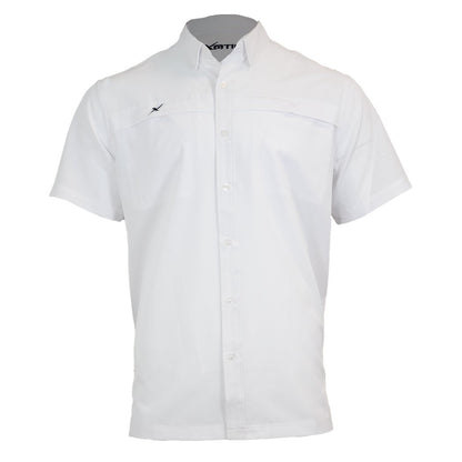 Xotic - Short Sleeve Solid Lifestyle Button Down w/ REPEL-X