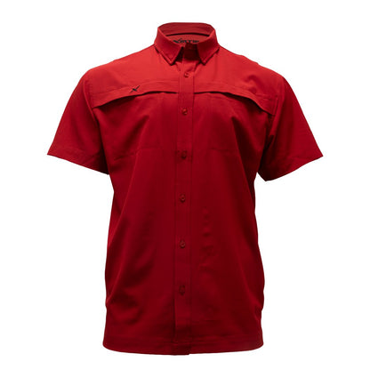 Xotic - Short Sleeve Solid Lifestyle Button Down w/ REPEL-X