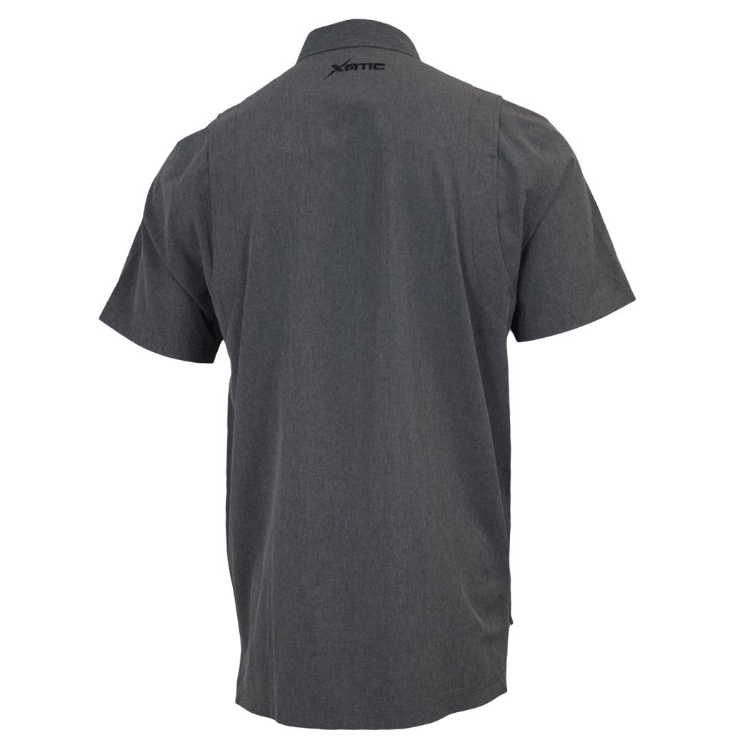 Xotic - Short Sleeve Solid Lifestyle Button Down w/ REPEL-X